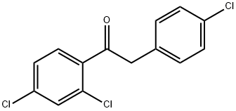 2-(4-Chlorophenyl)-1-(2,4-dichlorophenyl)ethanone 구조식 이미지