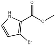 3-브로모-1H-피롤-2-카르복실산메틸에스테르 구조식 이미지
