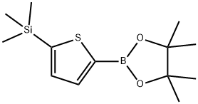 4,4,5,5-TetraMethyl-2-(5-triMethylsilanyl-thiophen-2-yl)-[1,3,2]dioxaborolane Structure