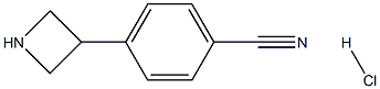 4-(azetidin-3-yl)benzonitrile hcl Structure