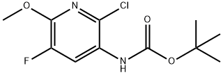 (2-클로로-5-플루오로-6-메톡시-피리딘-3-일)-카르바민산tert-부틸에스테르 구조식 이미지