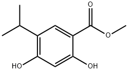 Methyl 2,4-dihydroxy-5-isopropylbenzoate Structure