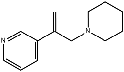 3-(3-(Piperidin-1-yl)prop-1-en-2-yl)pyridine 구조식 이미지