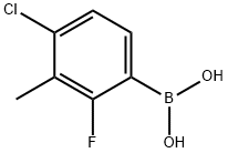 (4-Chloro-2-fluoro-3-Methylphenyl)boronic acid Structure