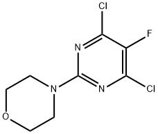 4-(4,6-DICHLORO-5-FLUOROPYRIMIDIN-2-YL)MORPHOLINE Structure