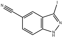 3-iodo-1H-indazole-5-carbonitrile Structure