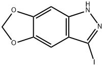 3-Iodo-5,6-(Methylenedioxy) 1H-indazole Structure