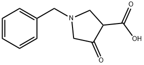 3-Pyrrolidinecarboxylic acid, 4-oxo-1-(phenylMethyl)- 구조식 이미지