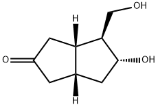 (3aS,4S,5R,6aR)-Hexahydro-5-hydroxy-4-(hydroxyMethyl)-2(1H)-pentalenone Structure