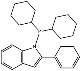 1-(Dicyclohexylphosphino)-2-phenyl-1H-indole, Min. 98% NPCy Phendole-Phos Structure