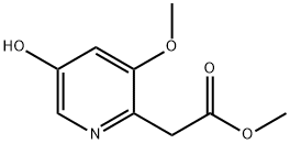 메틸2-(5-히드록시-3-메톡시피리딘-2-일)아세테이트 구조식 이미지