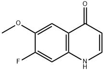 7-fluoro-6-Methoxyquinolin-4(1H)-one 구조식 이미지