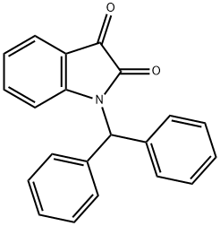 1-benzhydrylindoline-2,3-dione Structure