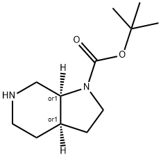 1H-Pyrrolo[2,3-c]pyridine-1-carboxylic acid, octahydro-, 1,1-dimethylethyl ester, (3aR,7aS)-rel- Structure