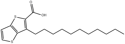 3-undecylthieno[3,2-b]thiophene-2-carboxylic acid Structure