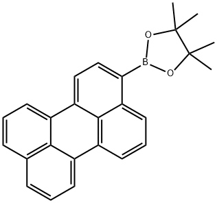 4,4,5,5-테트라메틸-2-(페릴렌-3-일)-1,3,2-디옥사보롤란 구조식 이미지
