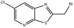 2-(BroMoMethyl)-6-chlorothiazolo[5,4-b]pyridine 구조식 이미지