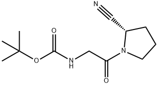 (S)-tert-butyl 2-(2-cyanopyrrolidin-1-yl)-2-oxoethylcarbamate Structure