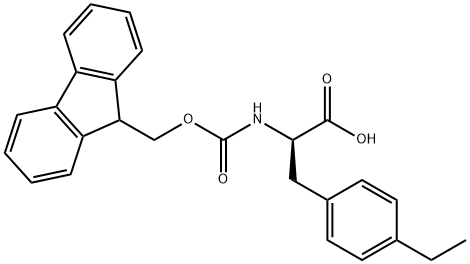 FMoc-(R)-2-aMino-3-(4-ethylphenyl)propanoic acid Structure