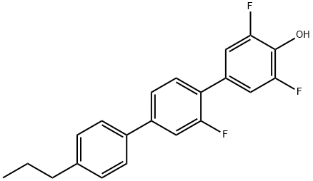 [1,1':4',1''-Terphenyl]-4-ol, 2',3,5-trifluoro-4''-propyl- Structure