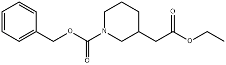 Ethyl N-Cbz-3-piperidineacetate Structure