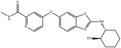 953769-46-5 4-((2-(((1R,2R)-2-hydroxycyclohexyl)aMino)benzo[d]thiazol-6-yl)oxy)-N-MethylpicolinaMide
