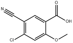 4-Chloro-5-cyano-2-Methoxybenzoic acid Structure