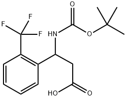 Boc-2-TrifluoroMethyl-DL-b-phenylalanine Structure