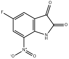 5-Fluoro-7-nitroindole-2,3-dione 구조식 이미지