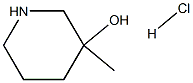 3-메틸피페리딘-3-올HCl 구조식 이미지