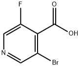 3-Bromo-5-fluoro-4-pyridinecarboxylic acid Structure