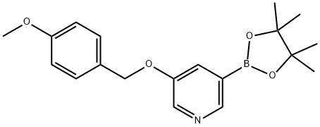 3-[(4-METHOXYPHENYL)METHOXY]PYRIDINE-5-BORONIC ACID PINACOL ESTER Structure