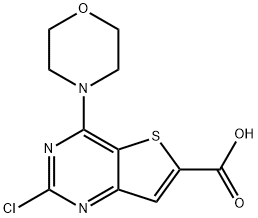 2-chloro-4-Morpholinothieno[3,2-d]pyriMidine-6-carboxylic acid 구조식 이미지