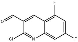 2-Chloro-5,7-difluoroquinoline-3-carbaldehyde Structure