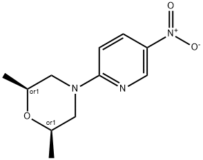 (2R,6S)-2,6-DIMETHYL-4-(5-NITRO-2-PYRIDINYL)-1,4-OXAZINANE Structure