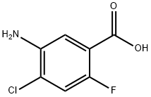 5-AMino-4-chloro-2-fluoro-benzoic acid Structure