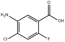 5-AMino-4-chloro-2-fluoro-benzoic acid 구조식 이미지