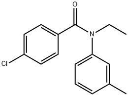 4-Chloro-N-ethyl-N-(3-Methylphenyl)benzaMide, 97% 구조식 이미지