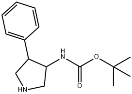 Tert-butyl-4-phenylpyrrolidin-3-ylcarbaMate 구조식 이미지