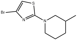4-Bromo-2-(3-methylpiperidino)thiazole 구조식 이미지