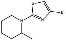 4-Bromo-2-(2-methylpiperidino)thiazole Structure