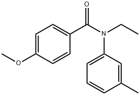 N-Ethyl-4-Methoxy-N-(3-Methylphenyl)benzaMide, 97% 구조식 이미지