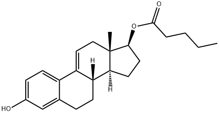 9,11-Dehydro-17β-estradiol 17-Valerate Structure