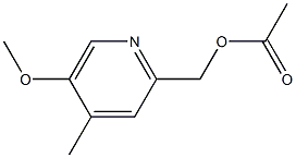 (5-Methoxy-4-Methylpyridin-2-yl)Methyl acetate Structure