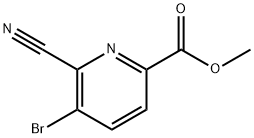 Methyl 5-broMo-6-cyanopicolinate 구조식 이미지