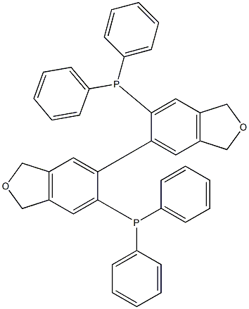 6,6'-Bis(diphenylphosphino)-1,1',3,3'-tetrahydro[5,5']biisobenzofuran Structure