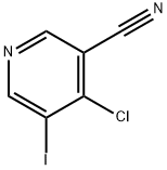 4-Chloro-5-iodo-nicotinonitrile 구조식 이미지