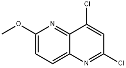 2,4-Dichloro-6-Methoxy-1,5-naphthyridine 구조식 이미지