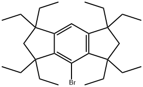 4-BroMo-1,1,3,3,5,5,7,7-octaethyl-1,2,3,5,6,7-hexahydro-s-indacene Structure