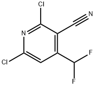 2,6-Dichloro-4-(difluoroMethyl)nicotinonitrile Structure